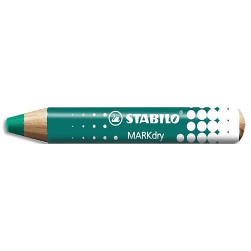 MARQUEUR BOIS STABILO MARKDRY - POUR TABLEAUX BLANC - EFFACABLE A SEC SUR SURFACES LISSES NON POREUSES - VERT