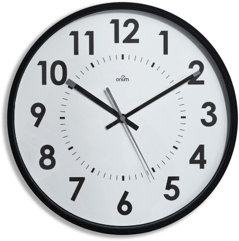 Orium Horloge murale, sur pile, diam. 30 cm, coloris noir/blanc - 2112440011_0