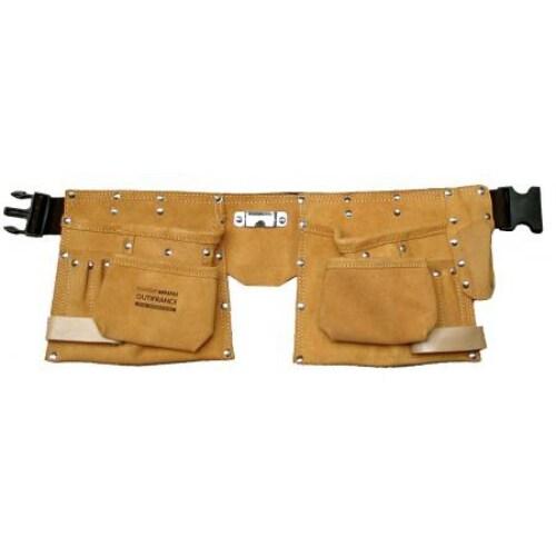 Outifrance Ceinture à outils, 11 compartiments, en cuir - 3223430103715_0