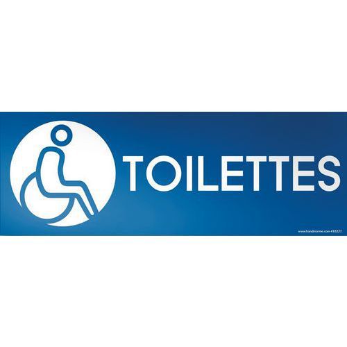 PANNEAU WC HANDICAPÉ PVC 350X125MM