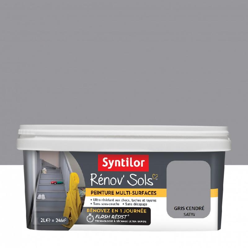 Peinture intérieur renov sol SYNTILOR, gris cendré, 2 l_0