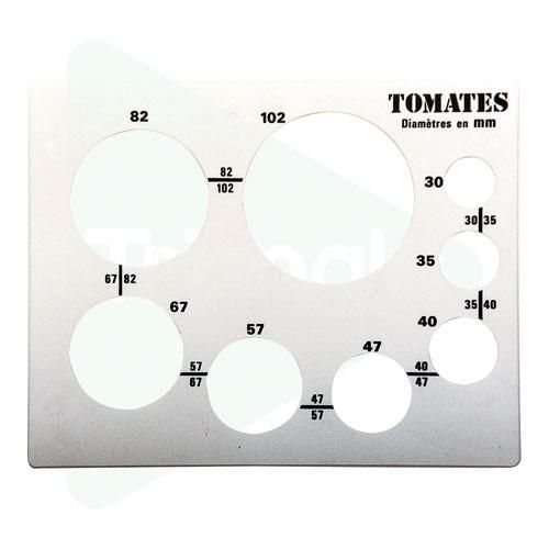 PLAQUE DE CALIBRAGE TOMATES