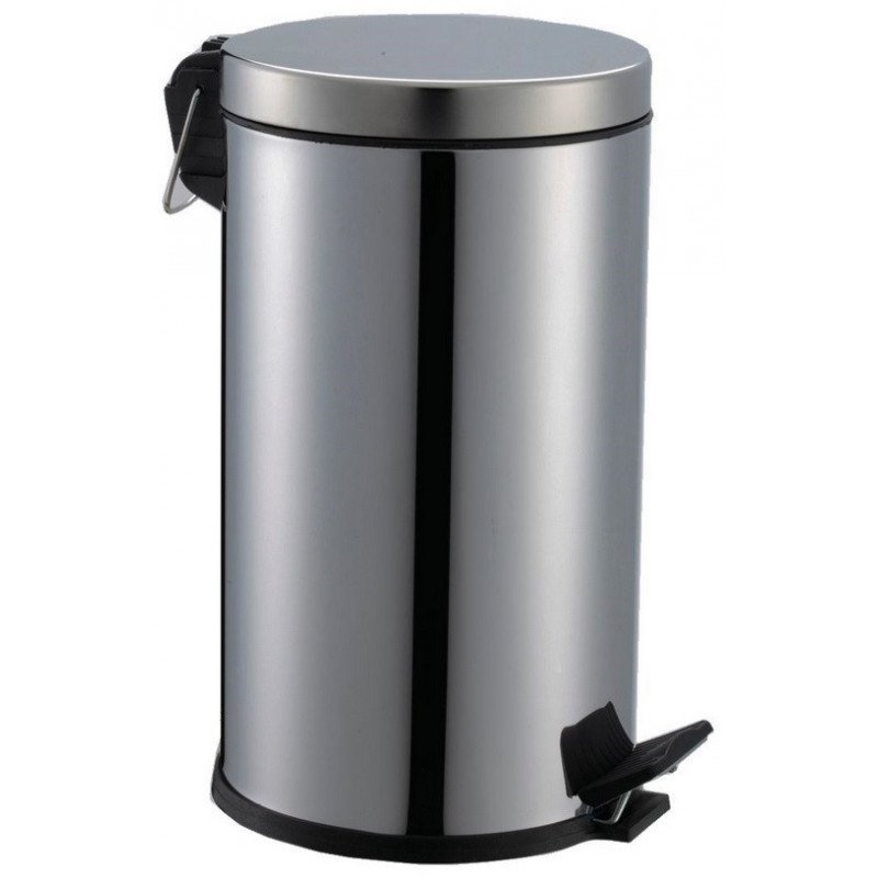 POUBELLE À PÉDALE EN ACIER INOXYDABLE 5L - AKW - 23613