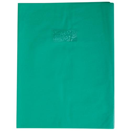 PROTÈGE-CAHIER CALLIGRAPHE CALLIGRAPHE GRAIN DE CUIR AVEC PORTE-ÉTIQUETTE A4+ VERT