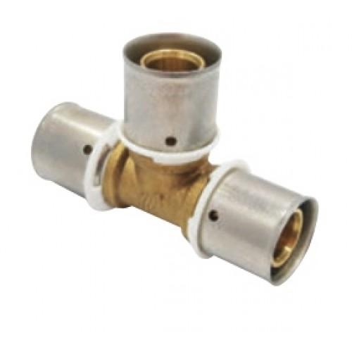 RACCORD PER À SERTIR - TÉ ÉGAL - DIAMÈTRE 20 MM BOUTTÉ