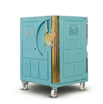 Roll 300 - Chariot isotherme Olivo Cold Logistics - Volume intérieur 298L - Dimensions extérieures 715x810x1140 mm_0
