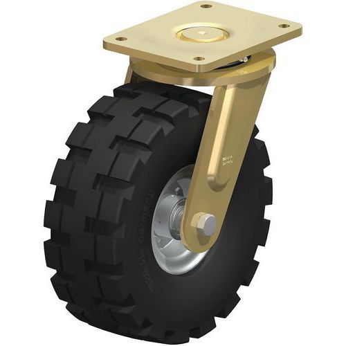 ROUE FORTES CHARGES AVEC BANDAGE CAOUTCHOUC LS-VLE 310K - BLICKLE