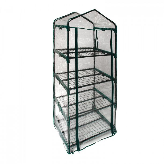 Serre pour plantes 4 tablettes 690 x 490 x 1570 mm_0