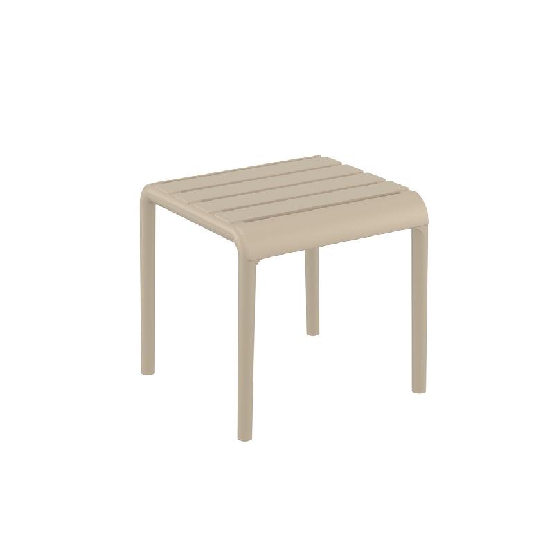 SIESTA EXCLUSIVE Table d'appoint d'extérieur Paris Taupe - beige plastique polypropylène SP-SI-277TP_0