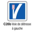 Panneau de signalisation d'indication  type c26b_0