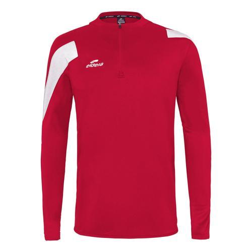 SWEAT 1/2 ZIP ACTION ENFANT - ELDERA - ROUGE/BLANC