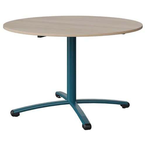 TABLE MALIBU Ø 120 T6 PC STRA ABS ACACIA/BLEU 5025 - MANUTAN EXPERT