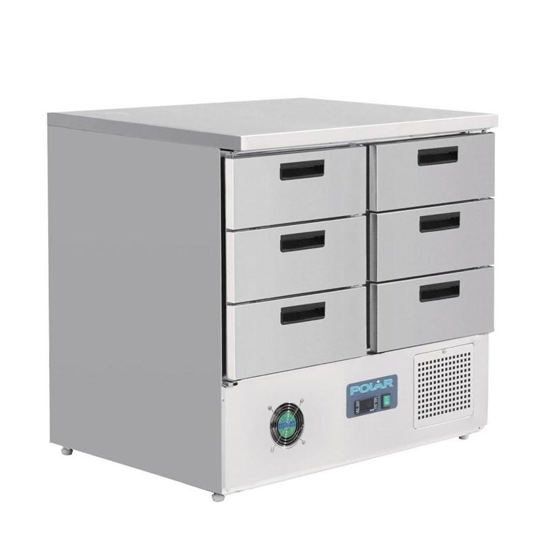 Table réfrigérée positive 6 tiroirs série G 240L FA440 Polar_0