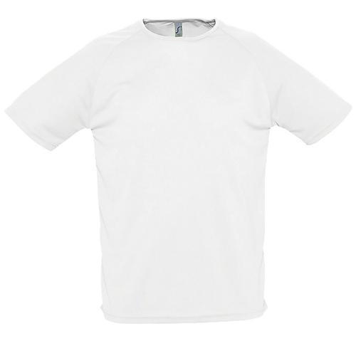 TEE-SHIRT PERSONNALISABLE DE SPORT HOMME EN POLYESTER BLANC