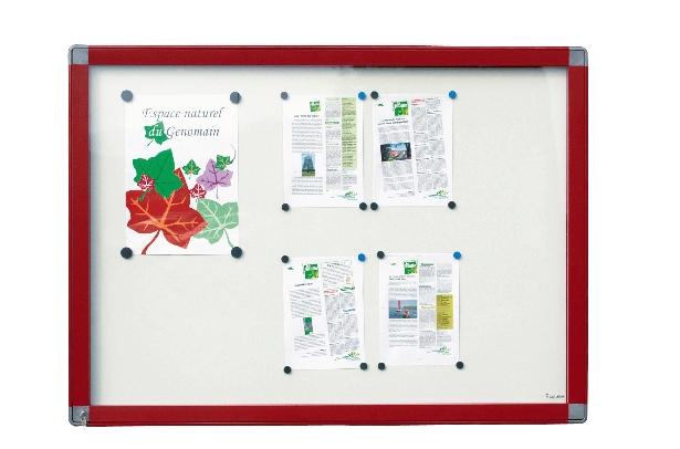 VITRINE EXTÉRIEURE VERRE TREMPÉ ANTARÈS 101 X 74 CM COLORIS ANODISÉ - MANUTAN COLLECTIVITÉS