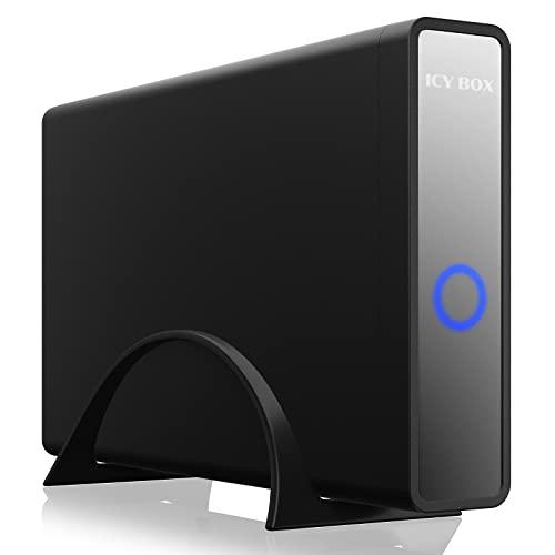 ICY BOX - Boîtier USB-C avec hub USB pour disques durs SSD 2,5'' et 3,5'' - USB 3.2 Gen 2 - Aluminium - IB-382H-C31_0
