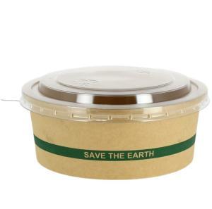 25 BOLS SALADES KRAFT + COUVERCLES PET 750 ML