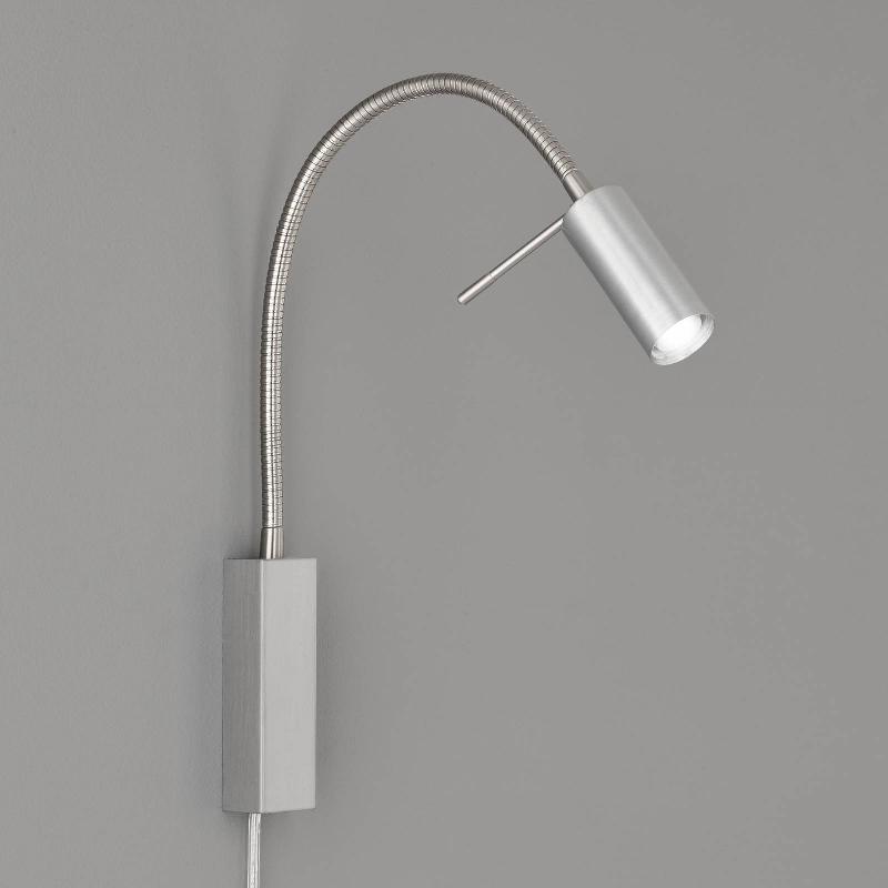 FISCHER & HONSEL APPLIQUE LED RIVER, BRAS FLEX, MÉTAL LISSE