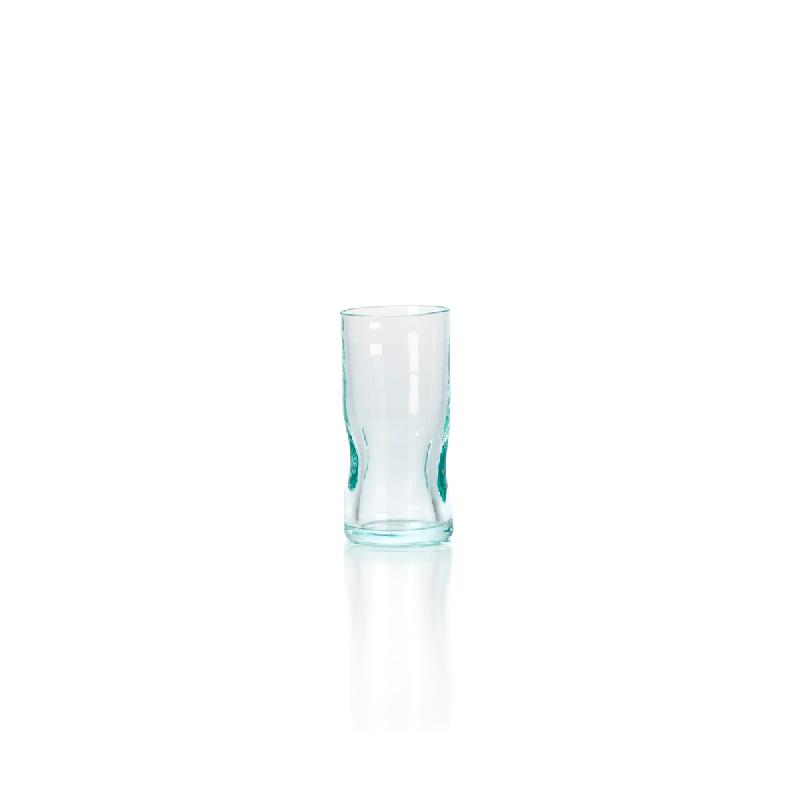 Bazar Bizar Verre à shot en verre recyclé 4x4x9 cm naturel - bleu verre BACG003_0