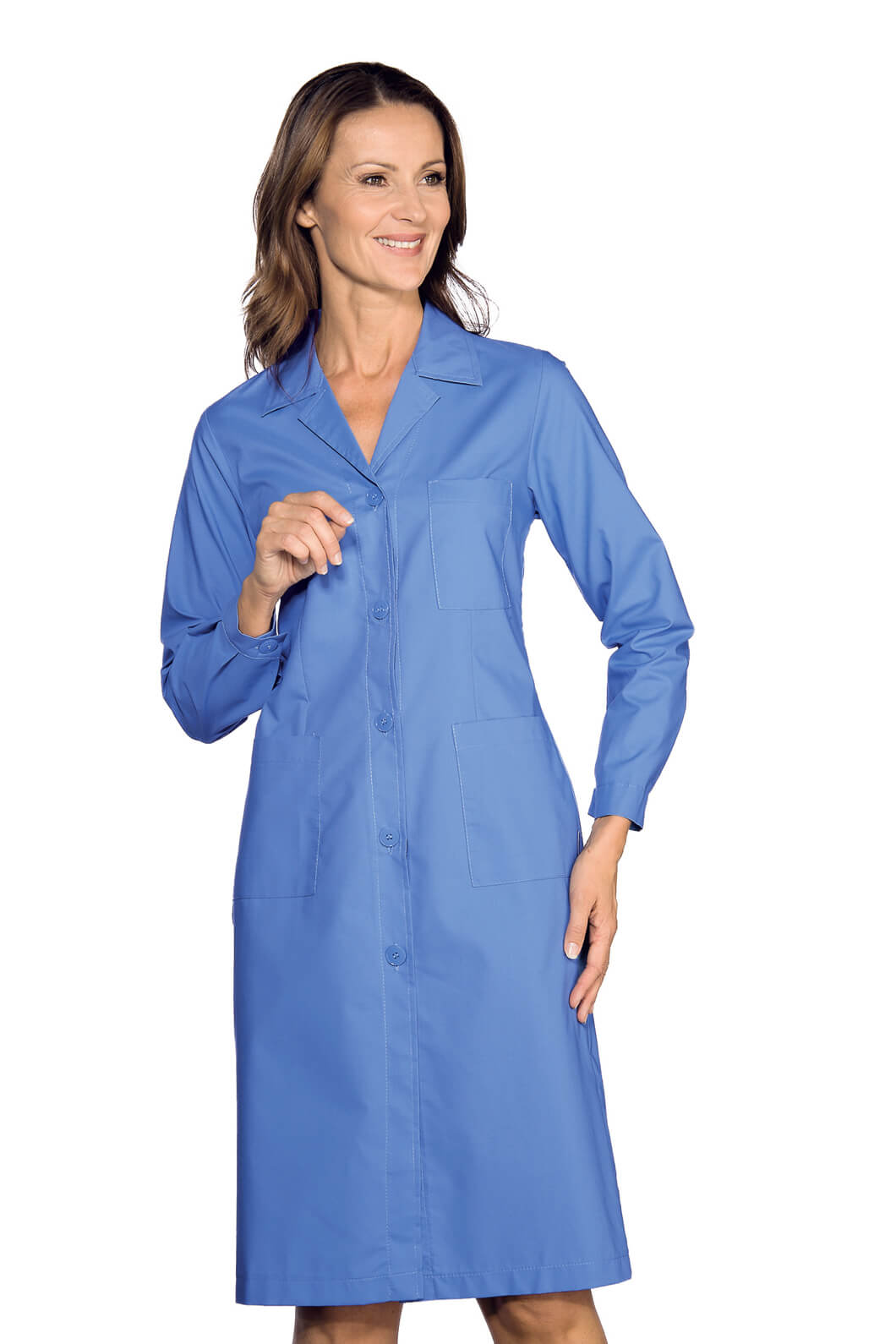 BLOUSE MÉDICALE MANCHES LONGUES FEMME PAPIER SUCRE