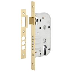 Boitier de serrure encastrable à cylindre pour porte d'entrée, axe 45mm, bouts carrés - THIRARD - gris 3150260945188_0
