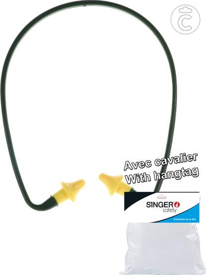 Bouchons d'oreilles en polyuréthane avec arceau réutilisable - SNR 21 dB - Réf : chg548nj_0