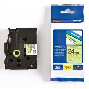Brother ruban pour P-Touch laminé - Noir/Jaune fluo - 24mm x 5m - TZEC51_0