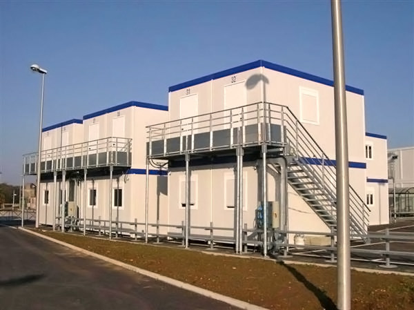 Bungalow de chantier modulaire IRIS / OSIRIS - colisable, modulable, juxtaposable, superposable, isolé - 6.36 x 2.43 m, ossature métal, panneau sandwich_0