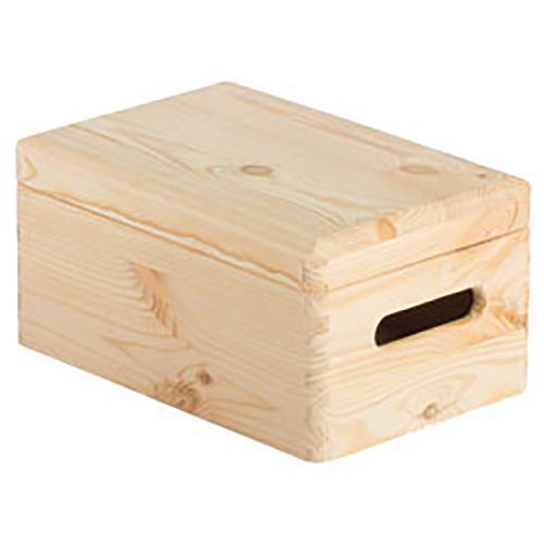 CAISSE DE RANGEMENT AVEC COUVERCLE EN PIN MASSIF