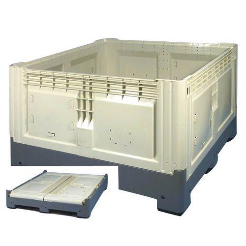 CAISSE-PALETTE PLIABLE PLIBOX 800X1200X800 2 SEMELLES