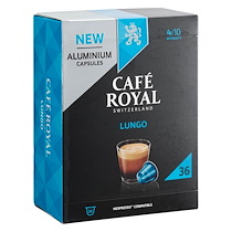 CAPSULES DE CAFÉ CAFÉ ROYAL LUNGO - BOÎTE DE 36