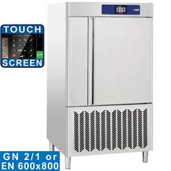 Cellule de congélation rapide touch screen 10 x gn 2/1 ou 600x800 température +70°-18° et +70°+3°c ice cream gold line plus 1050x1080xh1900 - DBT102/TS_0