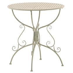 CLP Table de jardin ronde Amanda Vert antique - vert métal 13437092_0