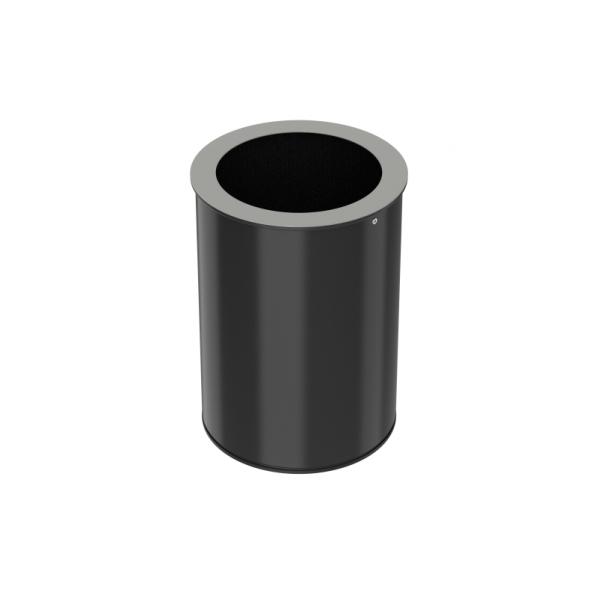 Corbeille de tri sélectif 30L - Neotri - Couvercle gris clair - Structure en acier poudré anti-UV_0