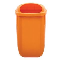 Rossignol - Corbeille 50L murale XERIOS - orange - orange plastique polypropylène 59858_0