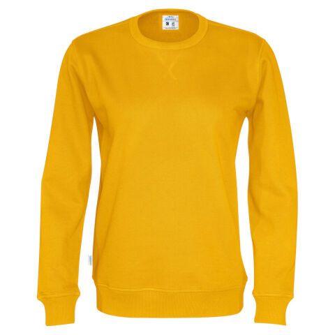 COTTOVER SWEATSHIRT COL ROND HOMME - CERTIFIÉ GOTS JAUNE - TAILLE XXS