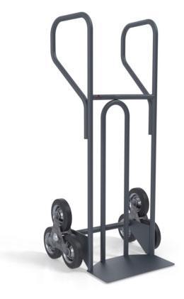 Diable standard poignées fermées 250 kg avec pelle/bavette et roues étoiles - MANUEST - 8MDSPB20E0E716_0