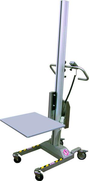Gerbeur électrique Pronomic 90ES - semi-électrique, acier inox et mât aluminium, charge 90 kg_0
