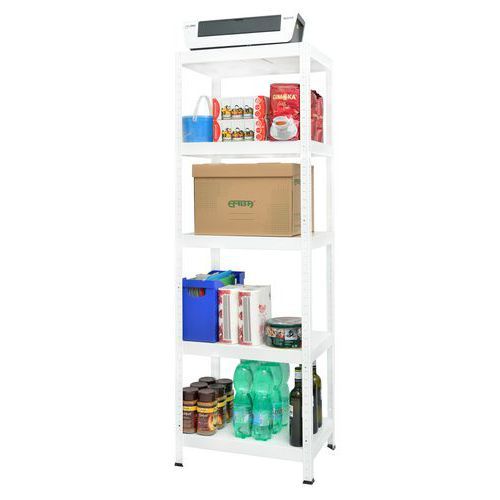 ÉTAGÈRE EN MÉTAL ERINYE 180 X 90 X 40 CM 650 KG BLANC
