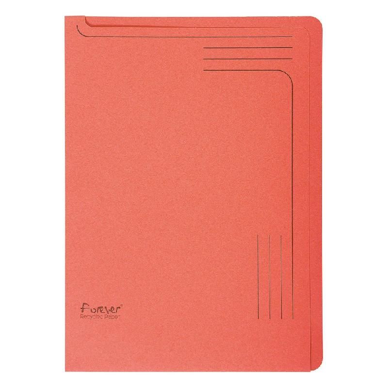 EXACOMPTA CHEMISE COIN EXACOMPTA FOREVER - COLORIS ROUGE - CAPACITÉ 150 FEUILLES (LOT DE 25)