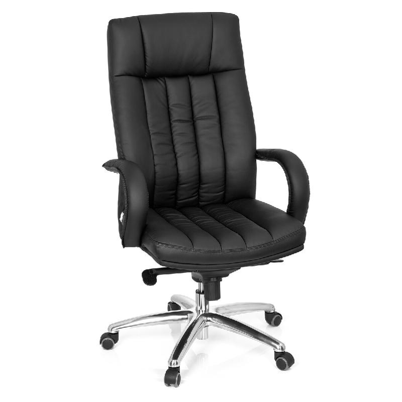 Fauteuil de direction XXL G 300 simili cuir noir hjh OFFICE - noir plastique 724200_0