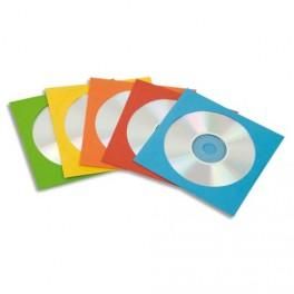 FELLOWES LOT DE 50 ENVELOPES PAPIER CD COULEUR 9068901