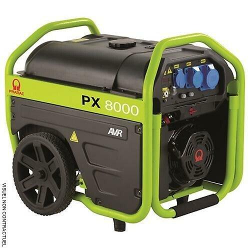Groupe électrogène monophasé OHV essence PX8000 - 6,0 kVA - PRAMAC avec démarrage électrique_0