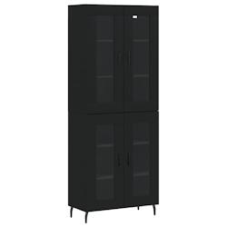 HELLOSHOP26 - Buffet bahut commode armoire meuble de rangement organisateur cuisine salle de séjour salon haut 69,5 x 34 x 180 cm bois d'ingénierie_0
