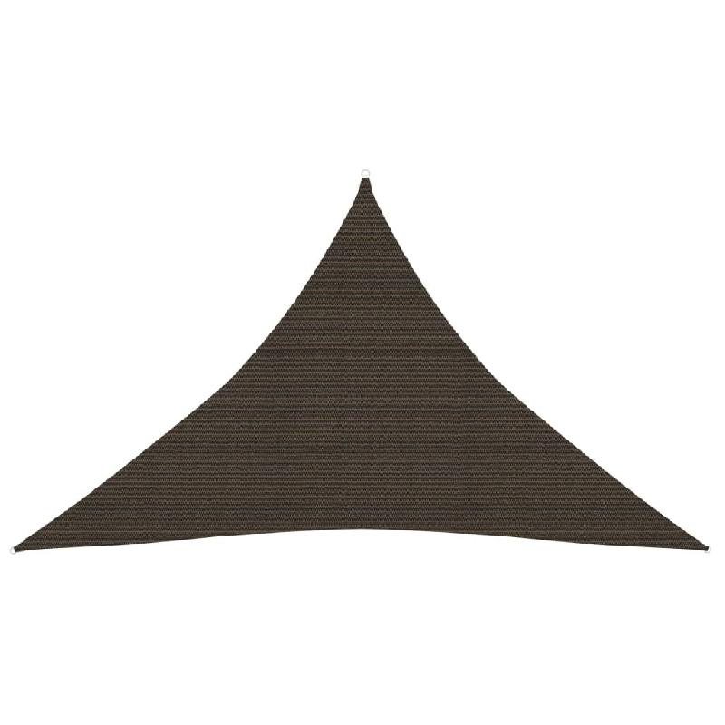 Helloshop26 - Voile toile d'ombrage parasol 160 g/m² PEHD  5 x 5 x 6 m marron 02_0009174 - marron 3000490847762_0