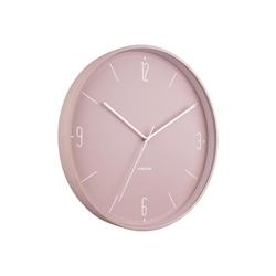 Horloge en métal mat Numbers & Lines 40 cm Rose Karlsson - rose 8714302695193_0