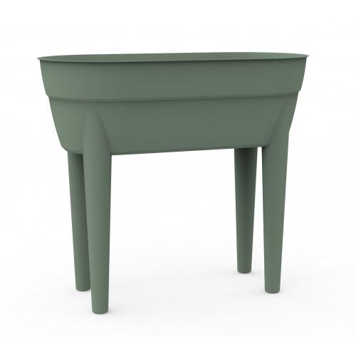 JARDINIÈRE SUR PIEDS VERT LAURIER - 48 L - OSAKA EDA PLASTIQUES