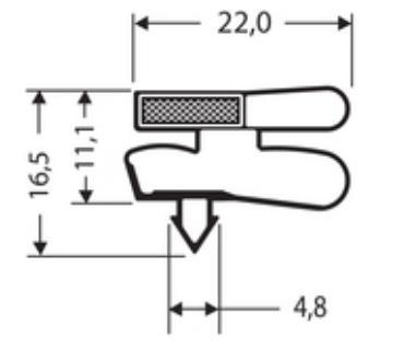 Joint pvc magnetique pour meubles frigos jpc-152_0