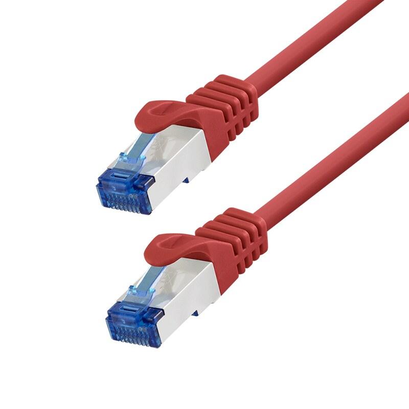 LogiLink Professional Câble patch, Cat. 6A, S/FTP, 1 m, rouge - rouge 4052792020373_0