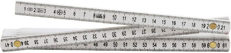 Mètre pliant en fibre de verre blanc - 2m - Référence MED2000 - Marque MEDID_0